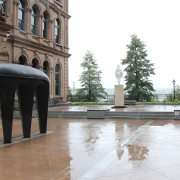 retroActive courtyard exhibition by John Greer