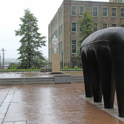 retroActive courtyard exhibition by John Greer