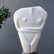 Conceptual sculpture by John Greer based on a cycladic artefact
